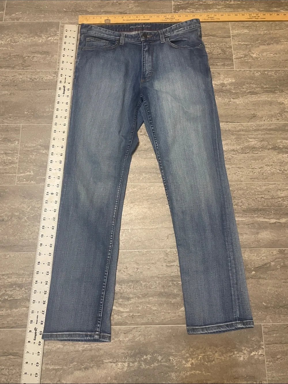 Men's Johnston & Murphy 5-Pocket Washed Stretch Denim Jeans Size 33 x 30